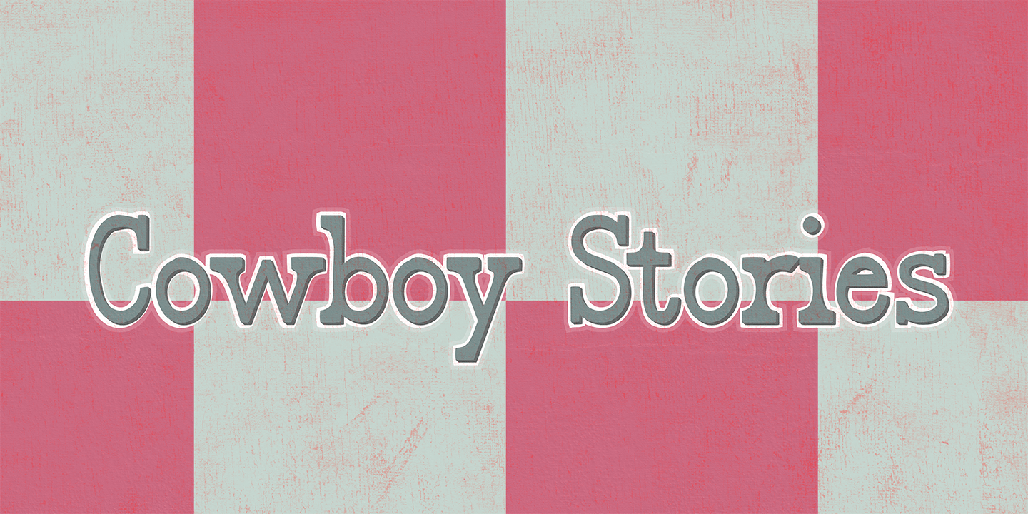 Cowboy Stories Drawings Poster