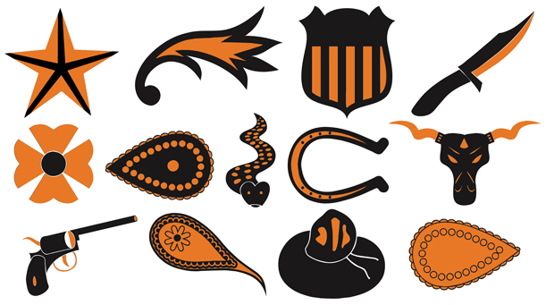 Cowboy Stories Drawings Font Poster #1