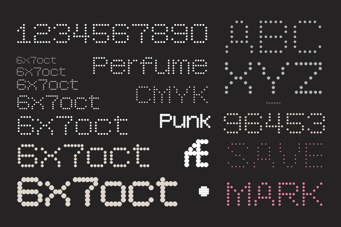 YWFT 6x7oct Extra Light Font Poster #1