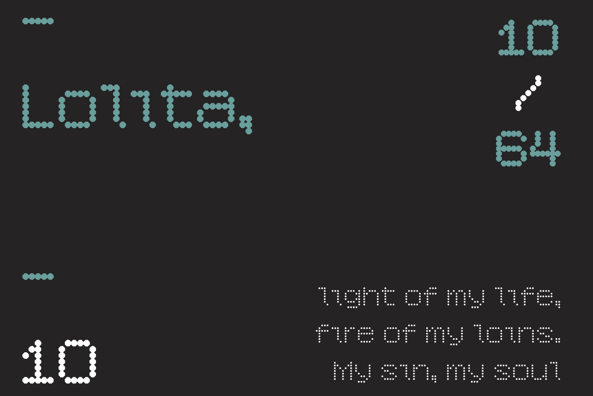 YWFT 6x7oct Extra Light Font Poster #1