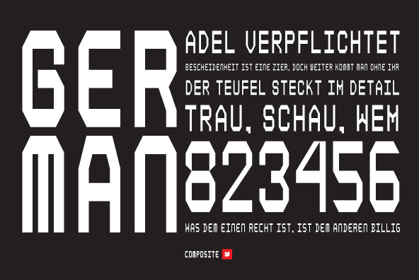 YWFT Composite Light Font Poster #1
