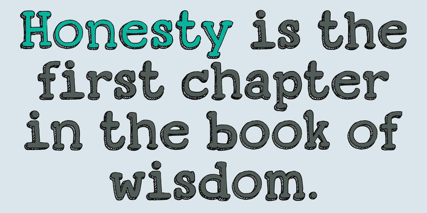 Koerier Font Poster #2