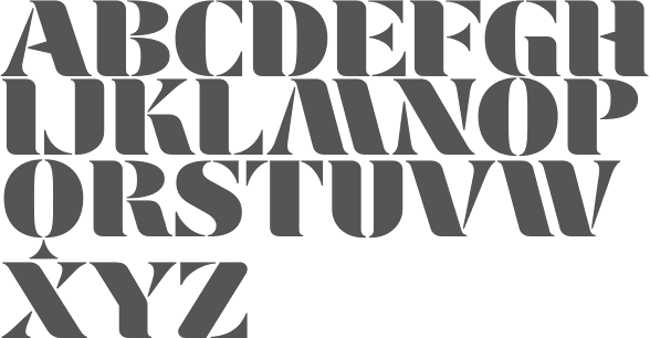 Cruz Stencil Font Poster #1