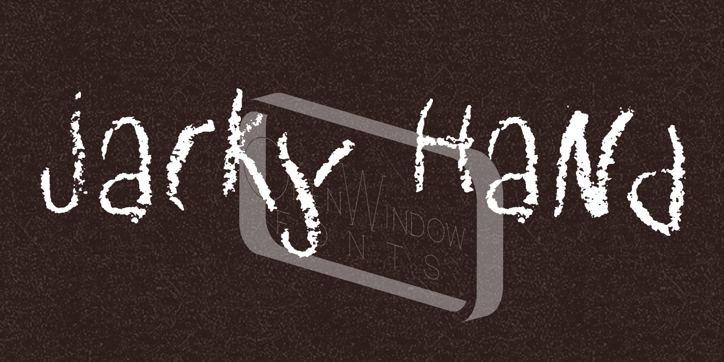 Jacky Hand Font Poster #1