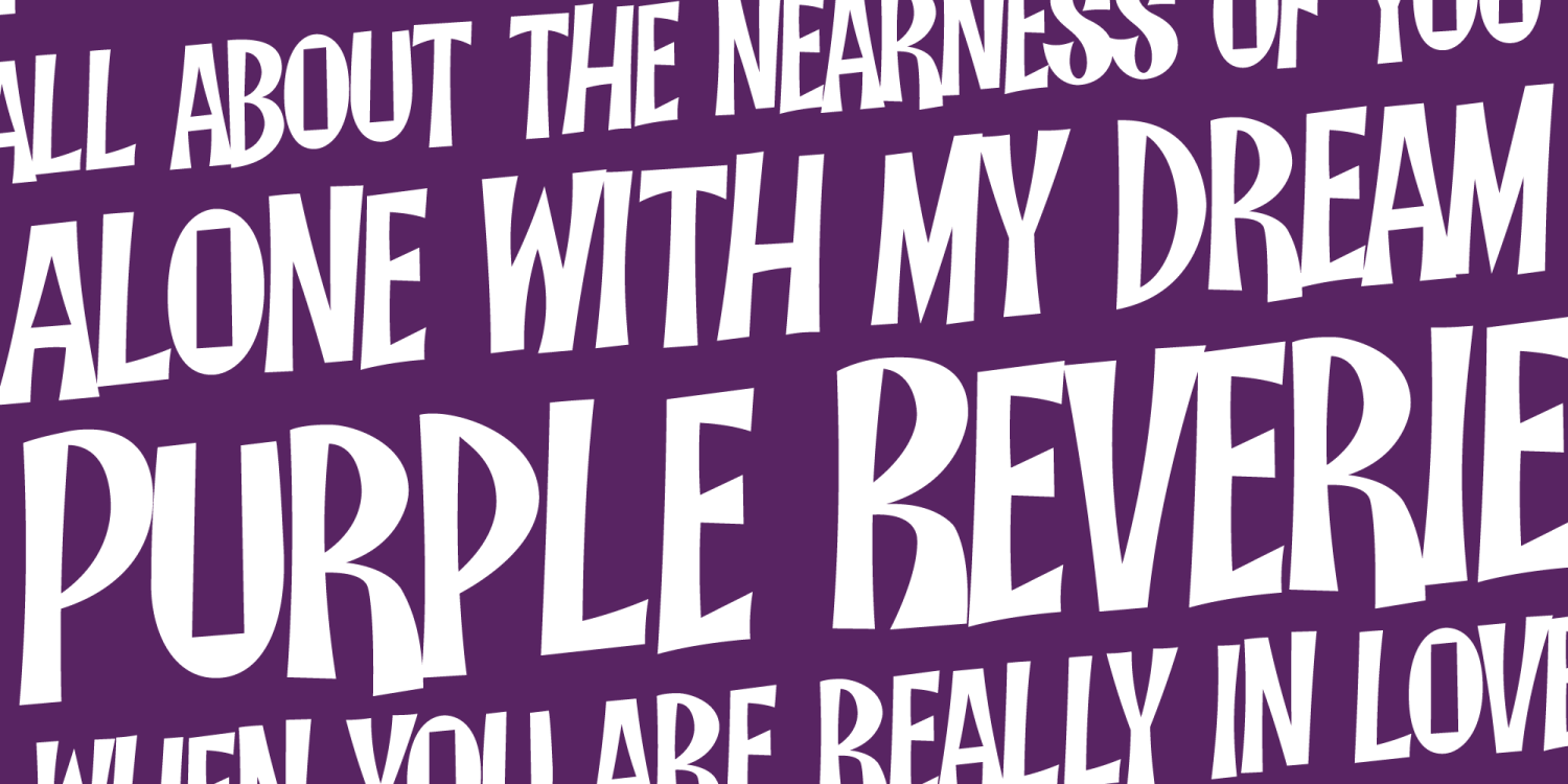Manic Mood PB Font Poster #1