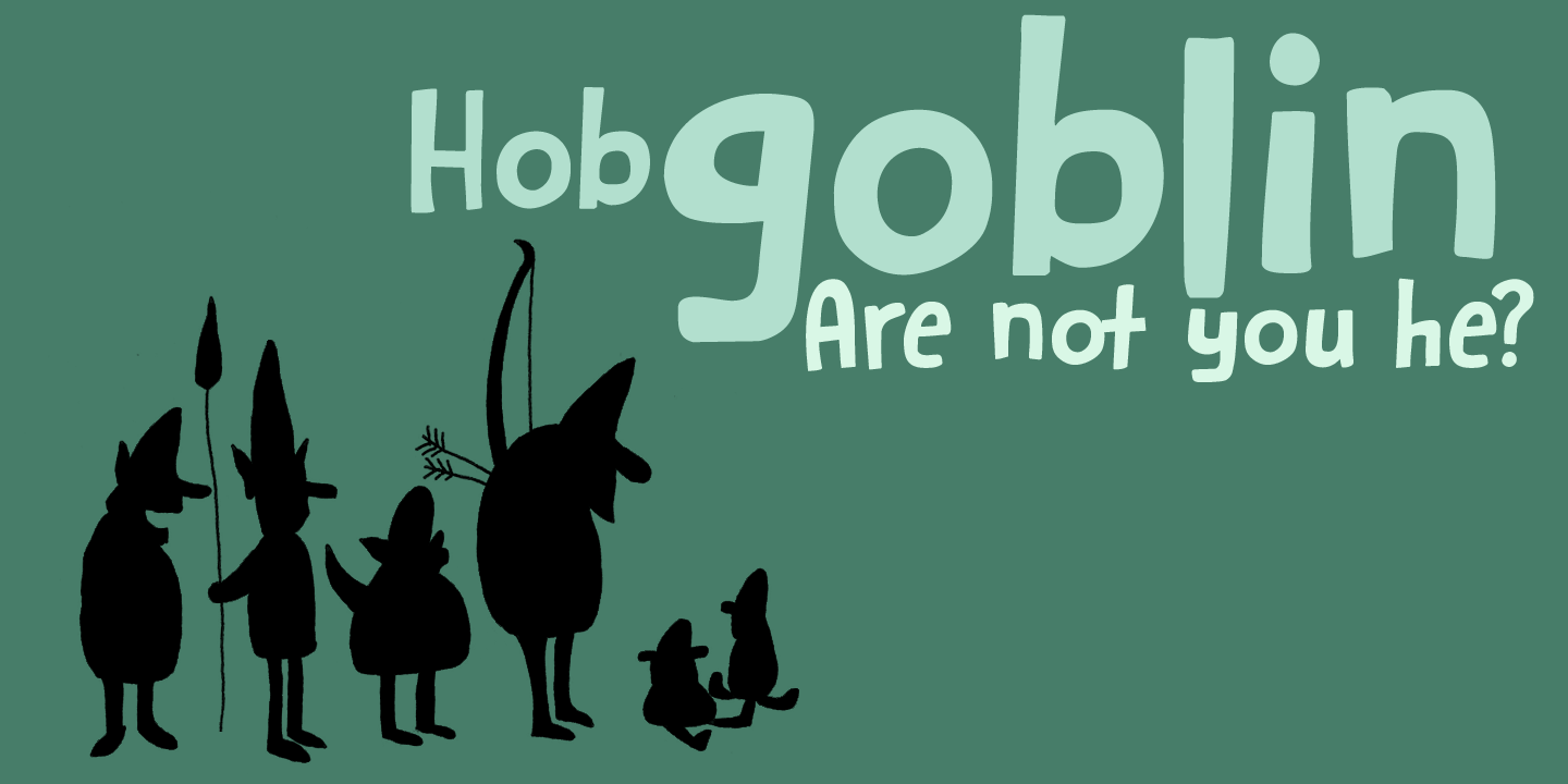 Hobgoblin Font Poster #1
