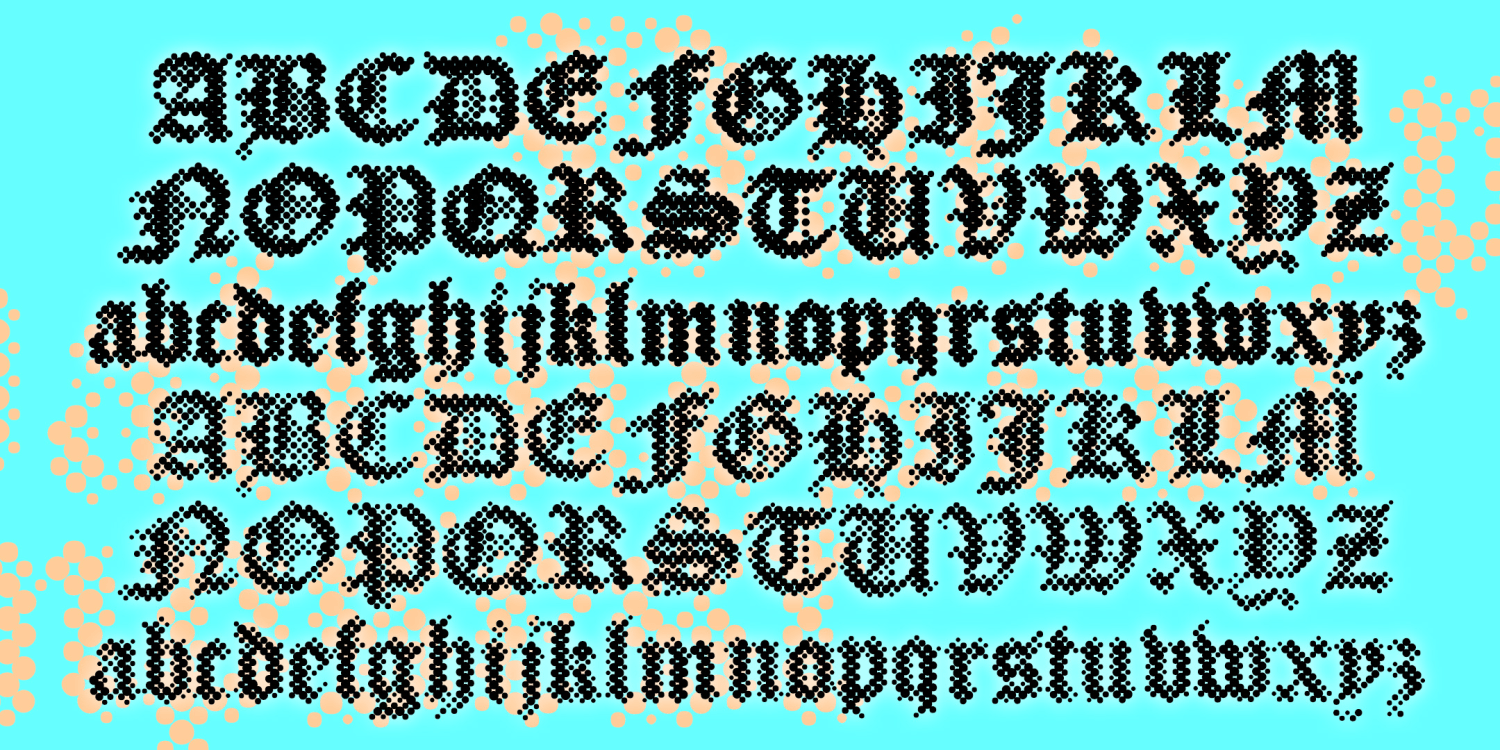 Palimpsest Font Poster #2