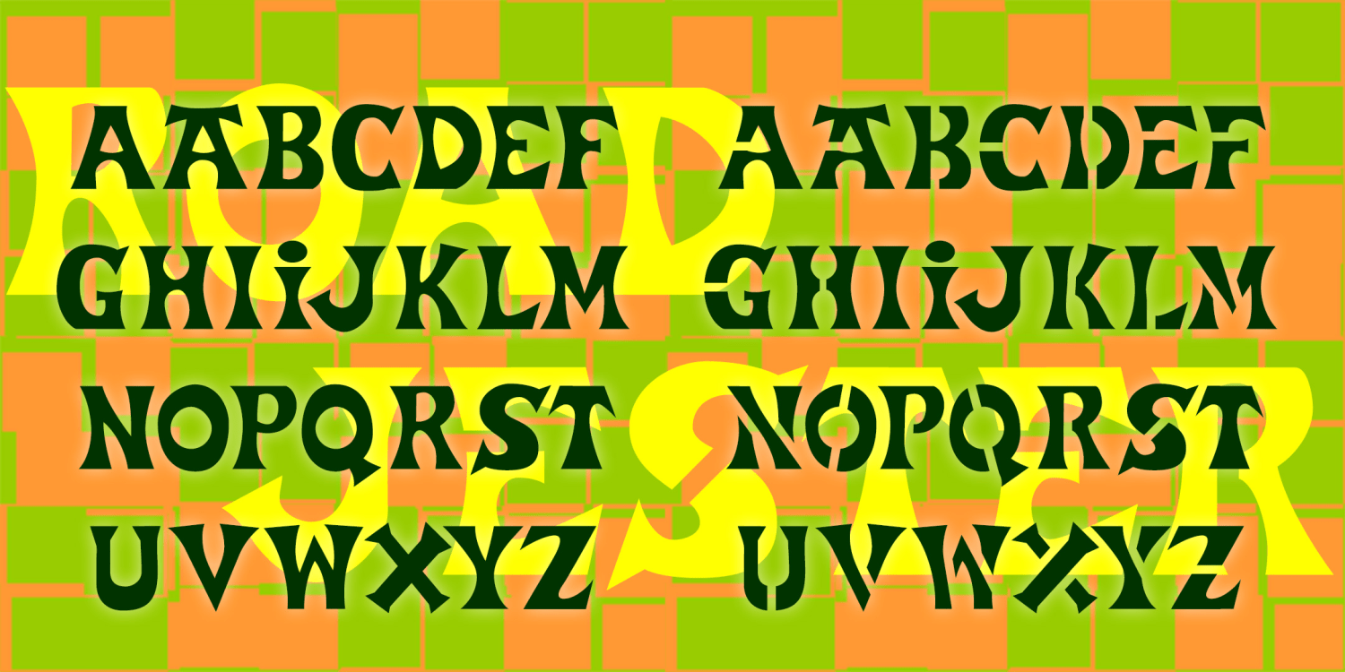 Road Jester Font Family Poster