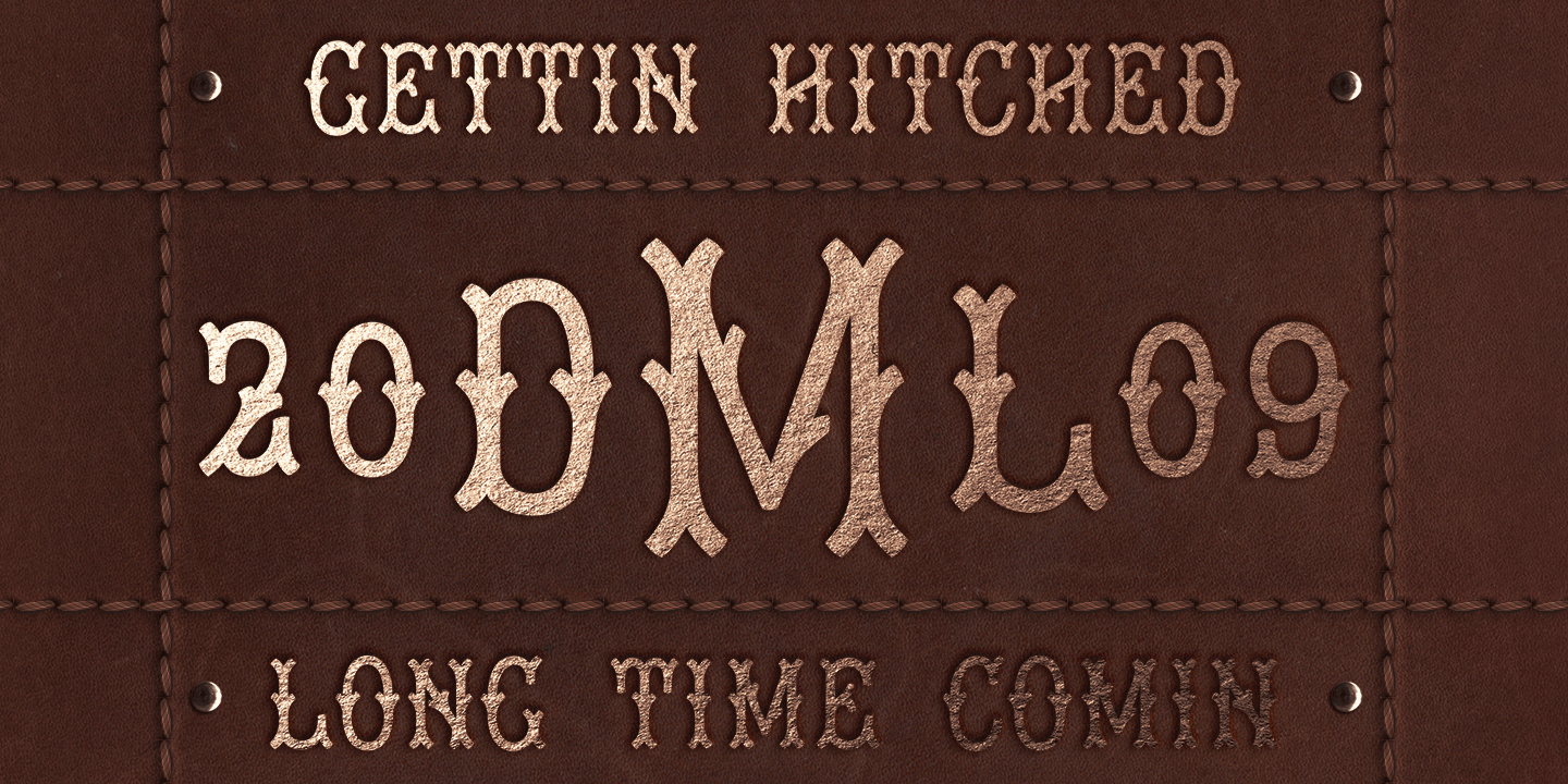 Tagliato Monogram Font Poster #1