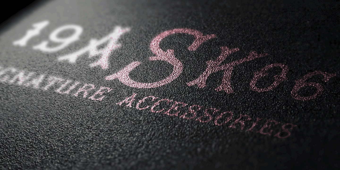 Tagliato Monogram Font Poster #1