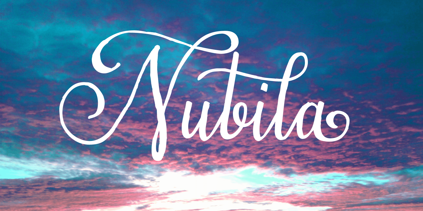 Nubila Font Poster