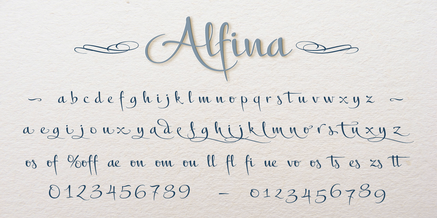 Alfina Font Poster #1