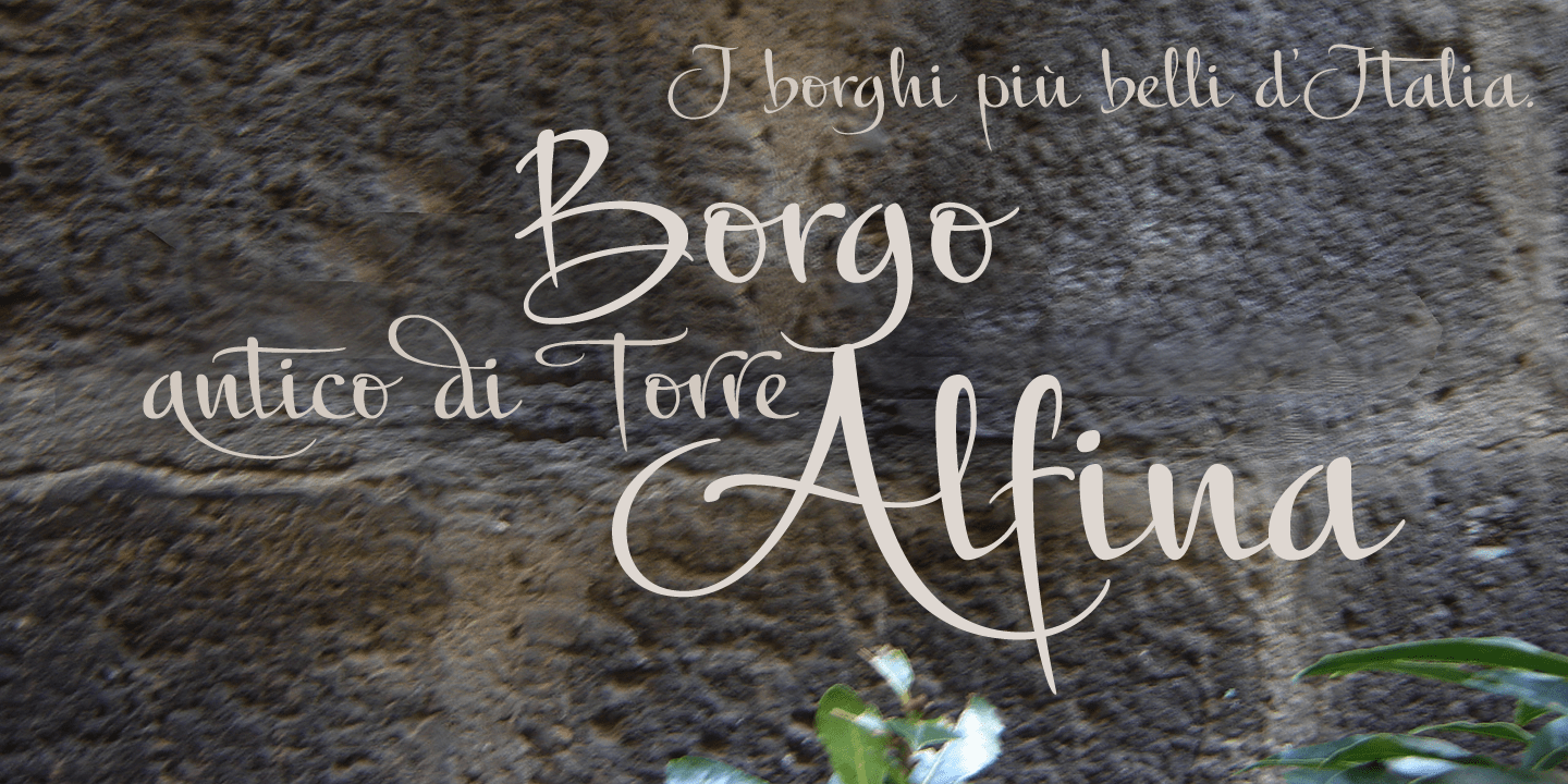 Alfina Font Poster #1