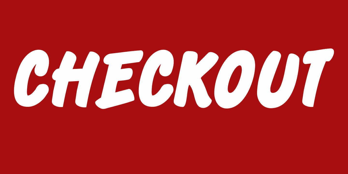 Checkout Font Poster #1
