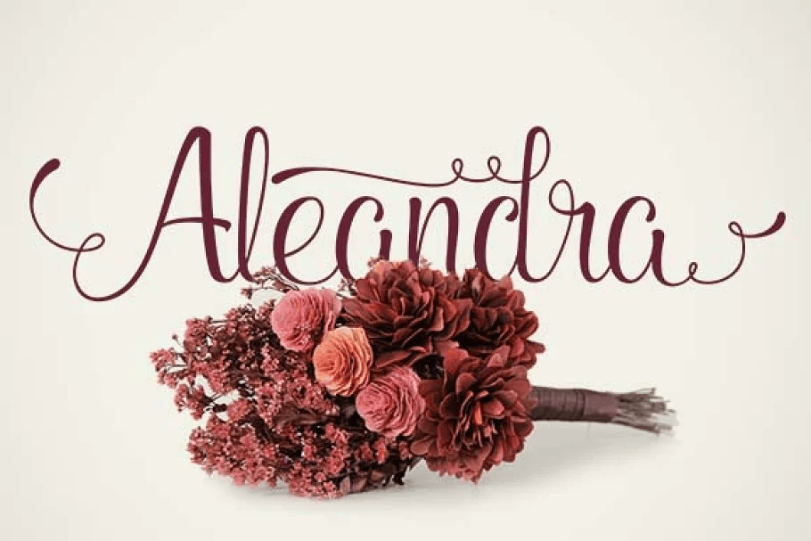 Aleandra Script Poster