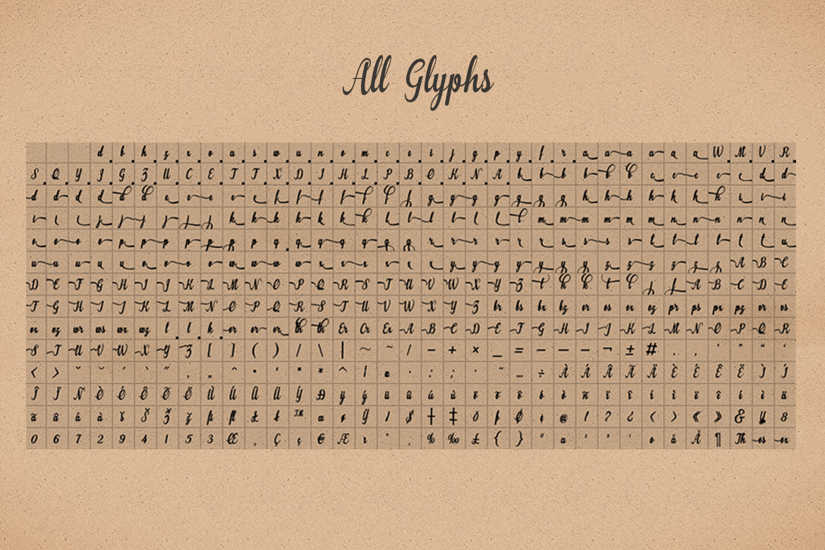 Monalisa Script Font Poster #5