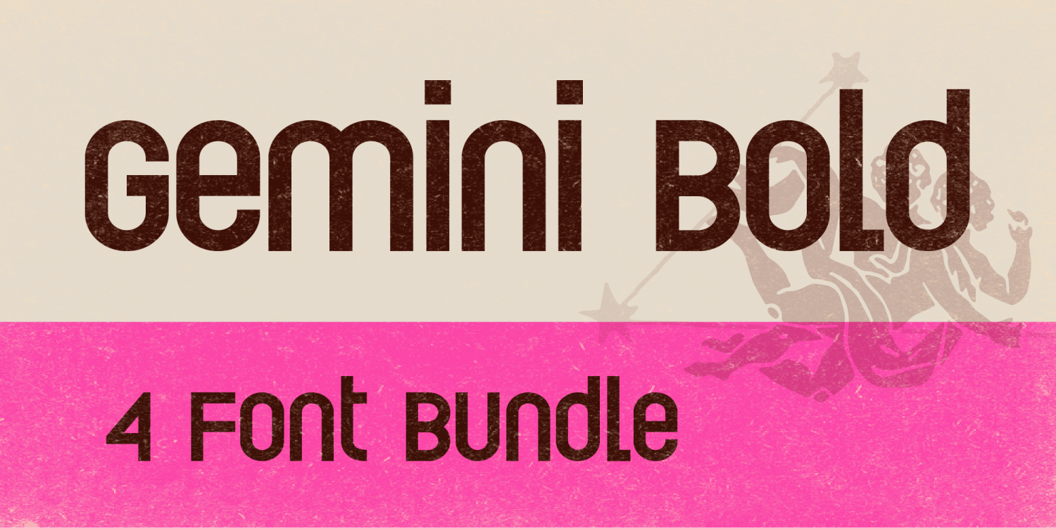 Gemini Bold Font Poster #1