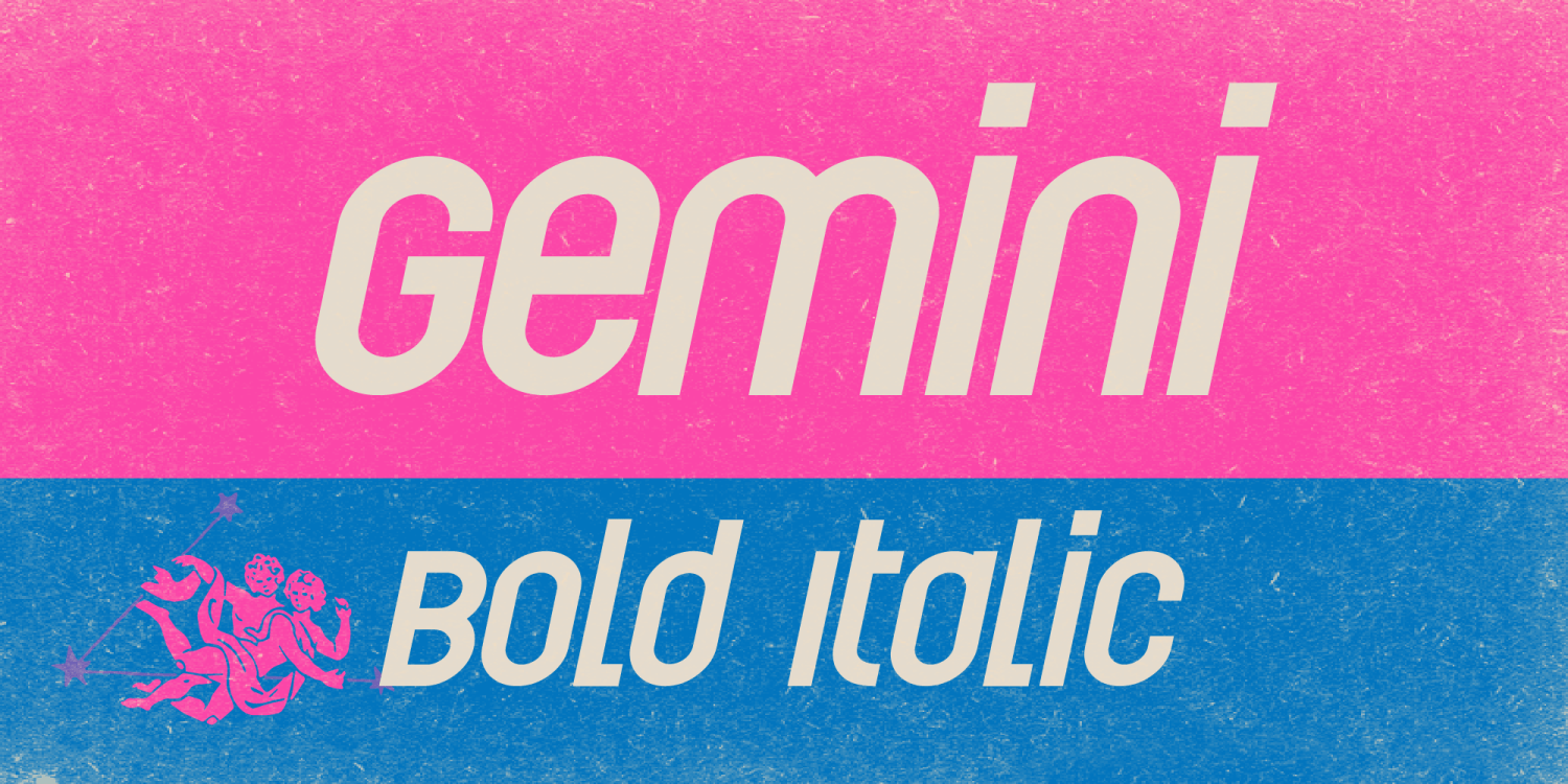 Gemini Bold Font Poster #1