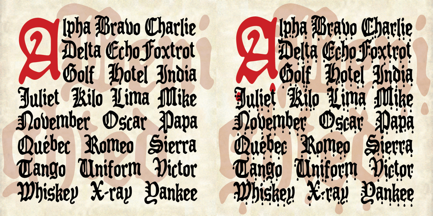 Benighted Font Family Poster