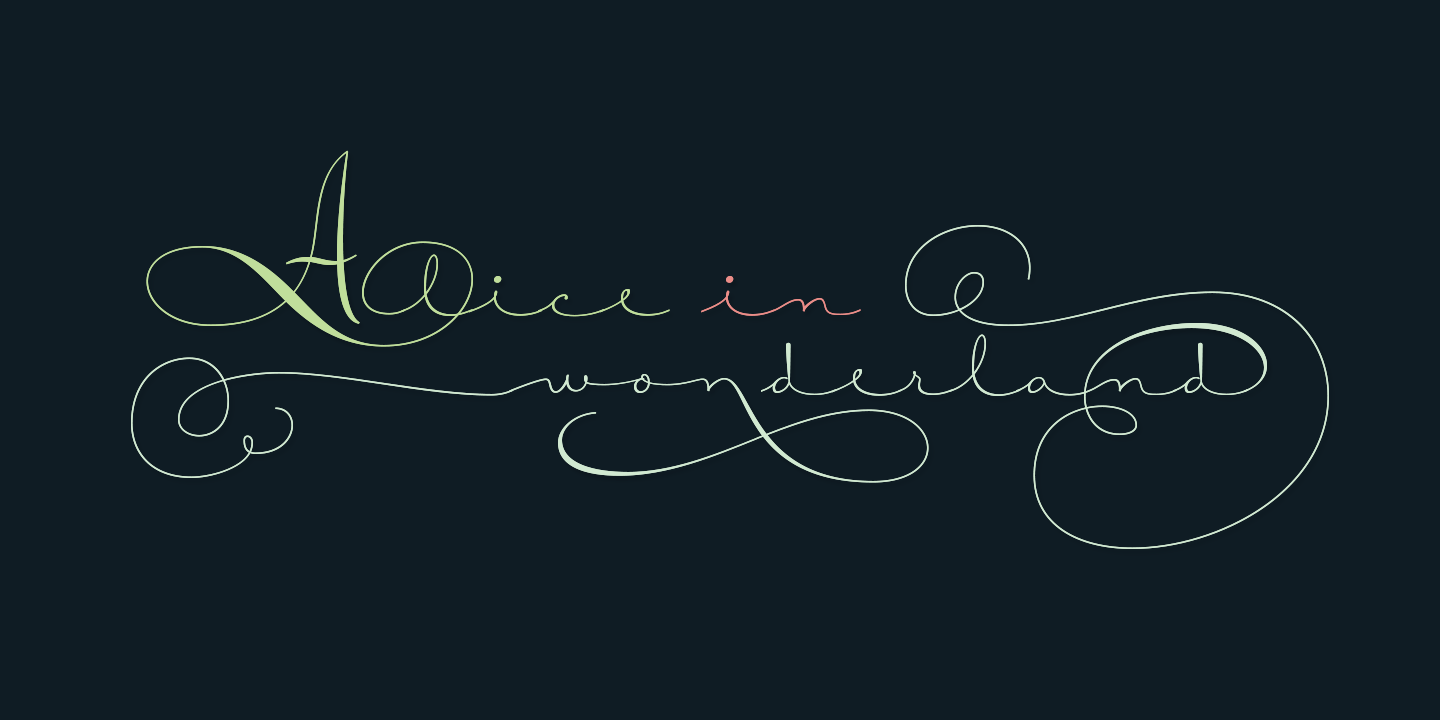 Courtesy Script Pro Font Poster #1