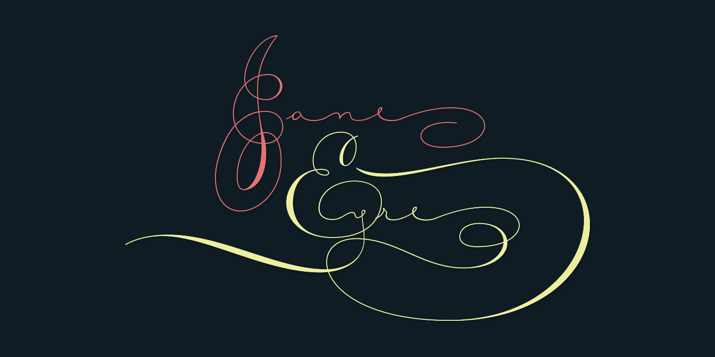 Courtesy Script Pro Font Poster #1