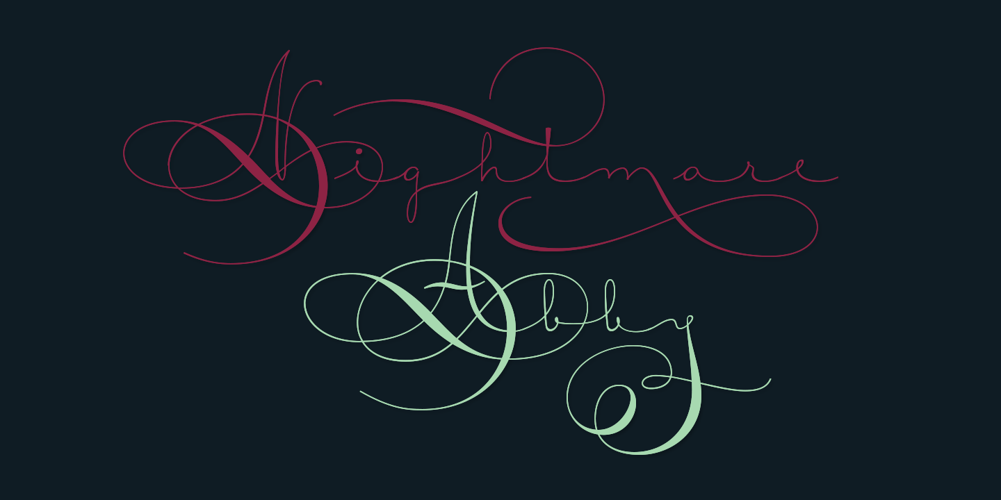 Courtesy Script Pro Font Poster #1
