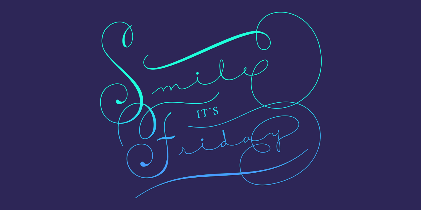 Courtesy Script Pro Font Poster #1