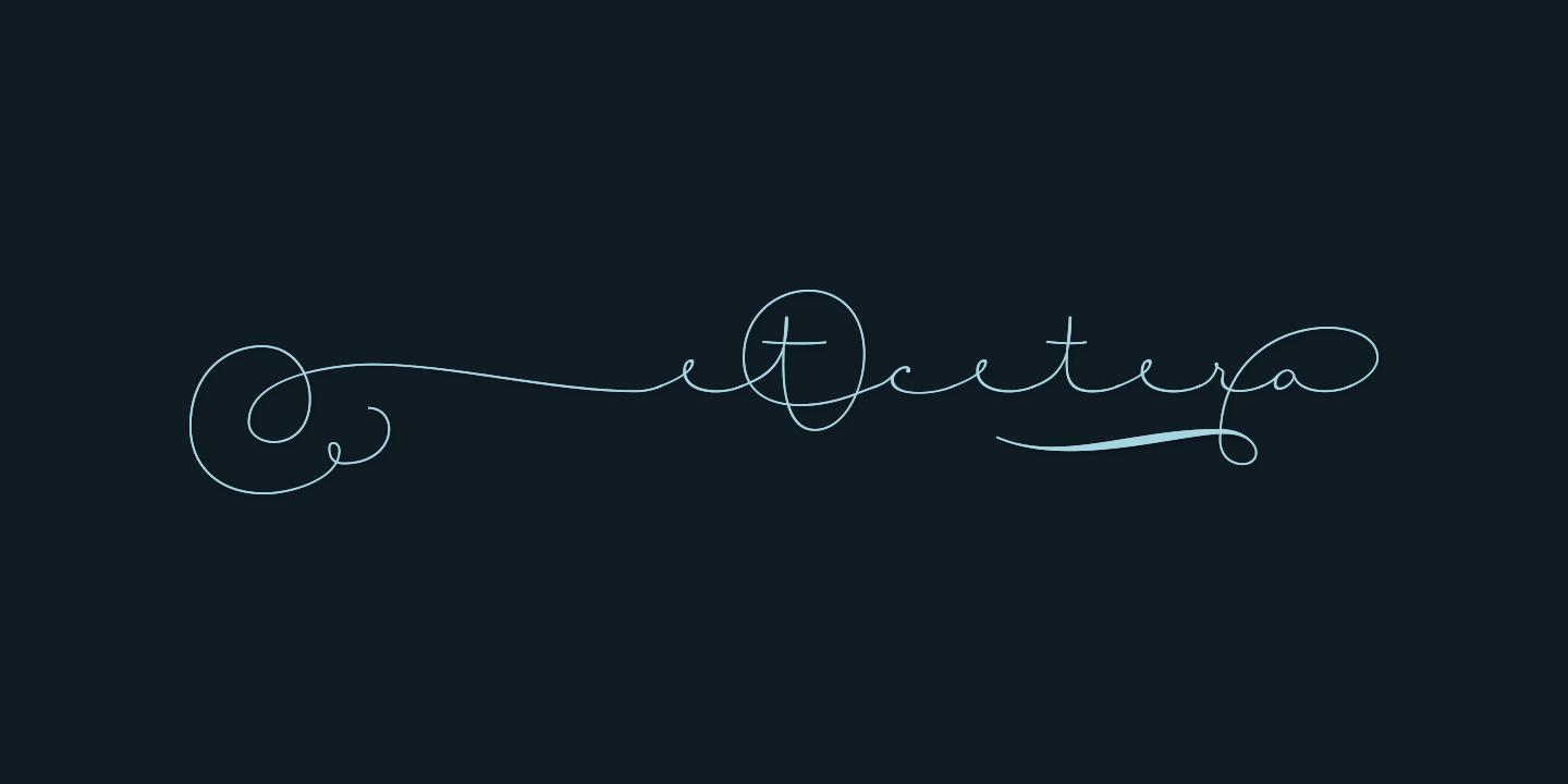 Courtesy Script Pro Font Poster #1