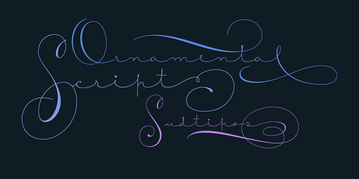 Courtesy Script Pro Font Poster #1