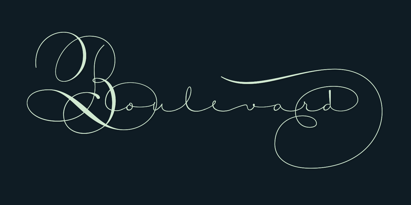 Courtesy Script Pro Font Poster #1