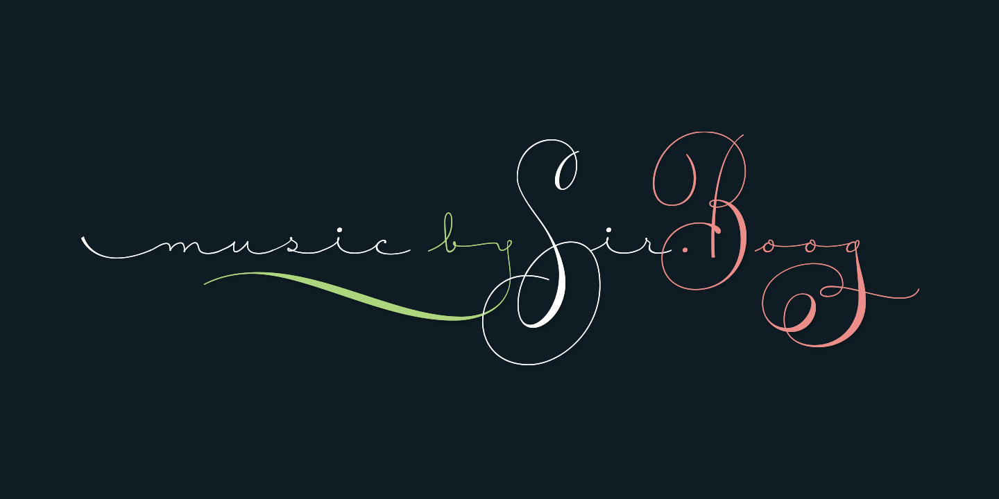 Courtesy Script Pro Font Poster #1