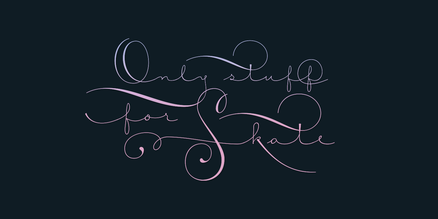 Courtesy Script Pro Font Poster #1