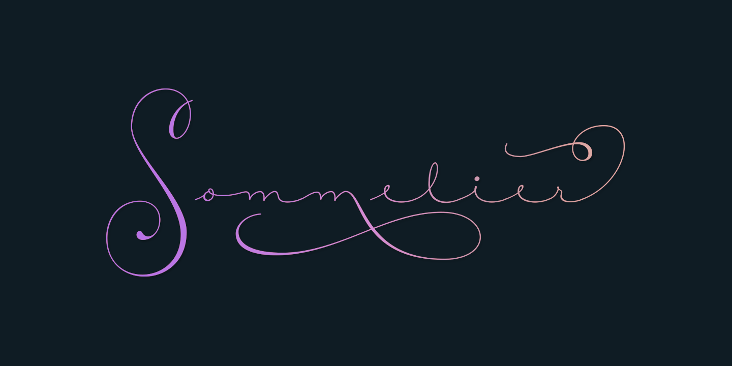 Courtesy Script Pro Font Poster #1