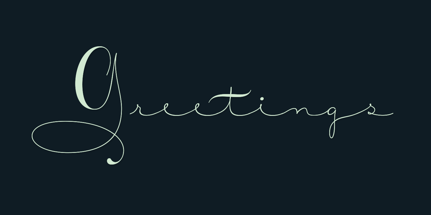 Courtesy Script Pro Font Poster #1