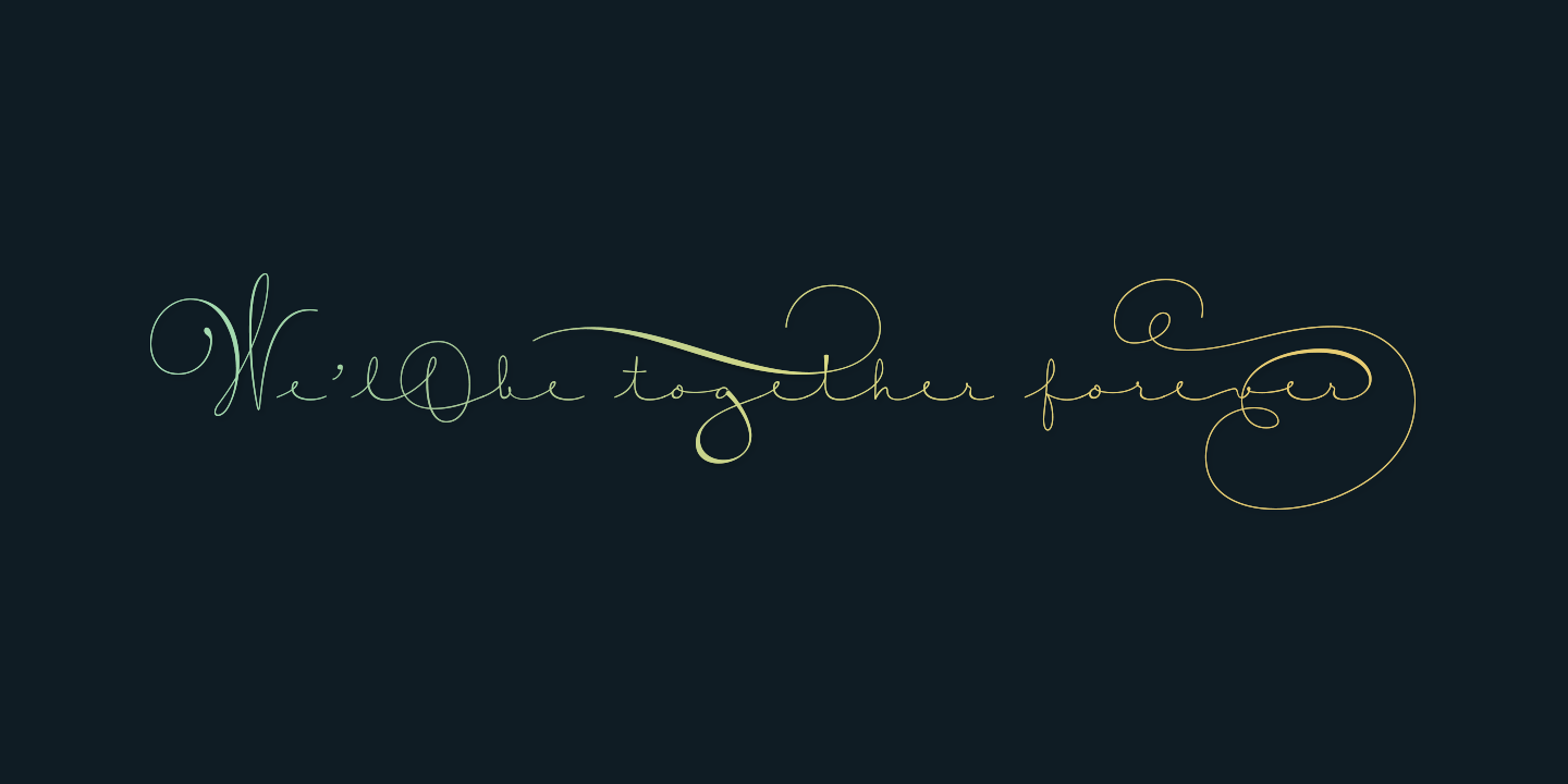 Courtesy Script Pro Font Poster #1