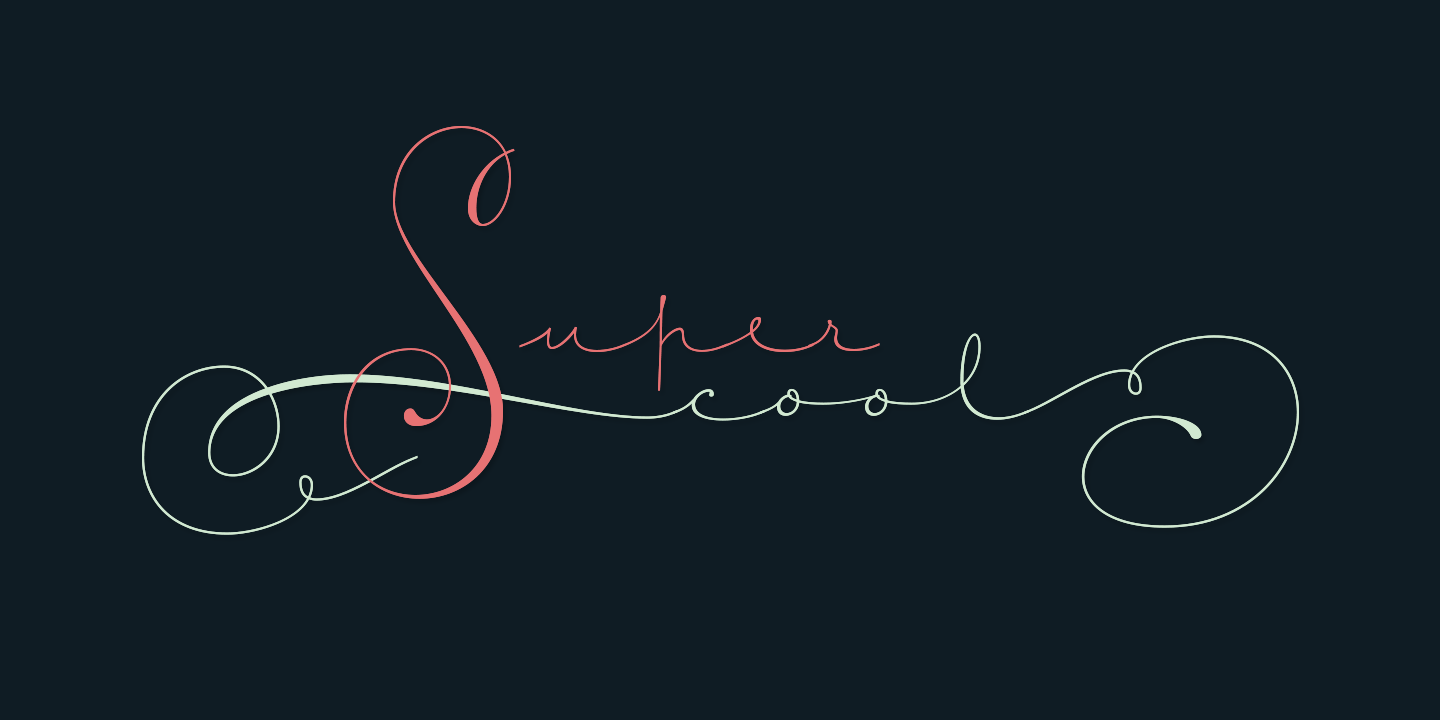 Courtesy Script Pro Font Poster #1