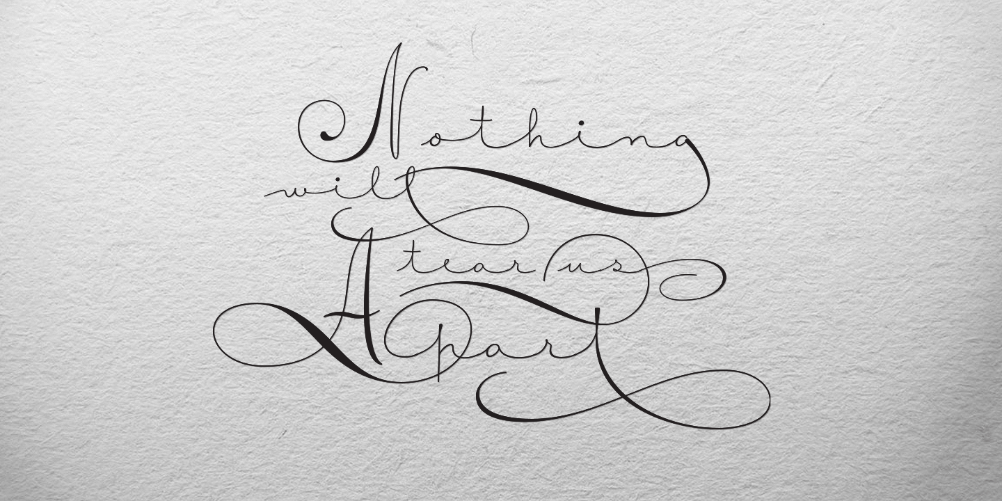 Courtesy Script Pro Font Poster #1