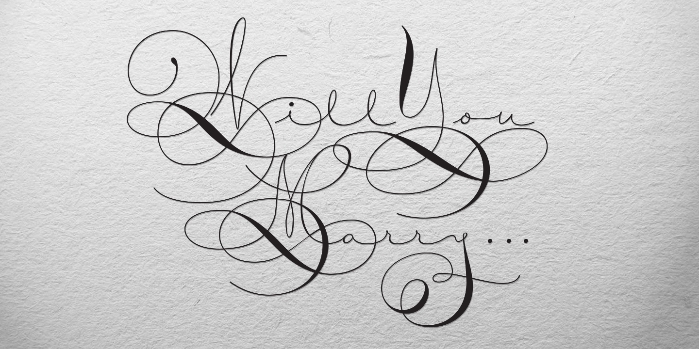 Courtesy Script Pro Font Poster #1