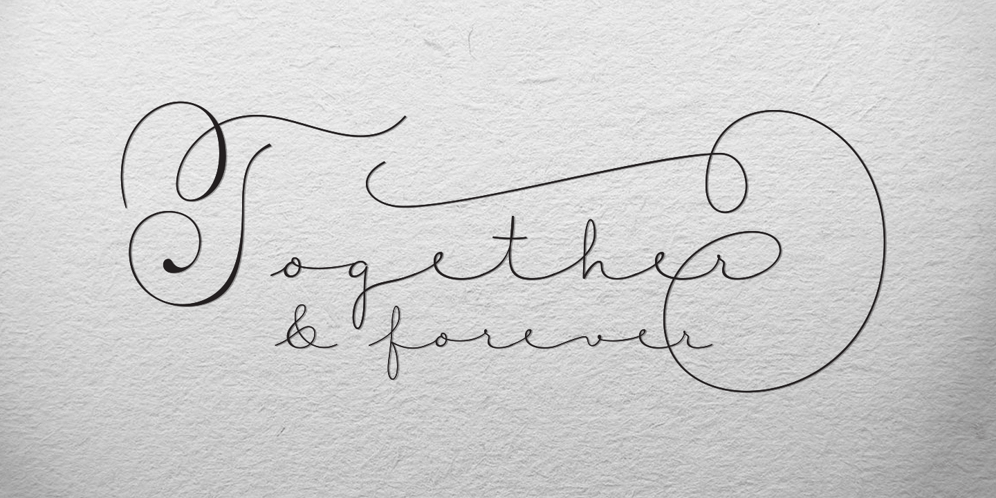 Courtesy Script Pro Font Poster #1