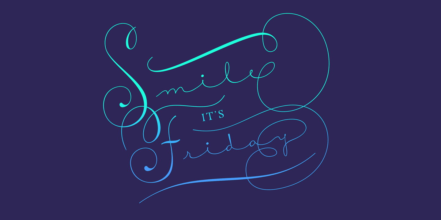 Courtesy Script Pro Font Poster #1