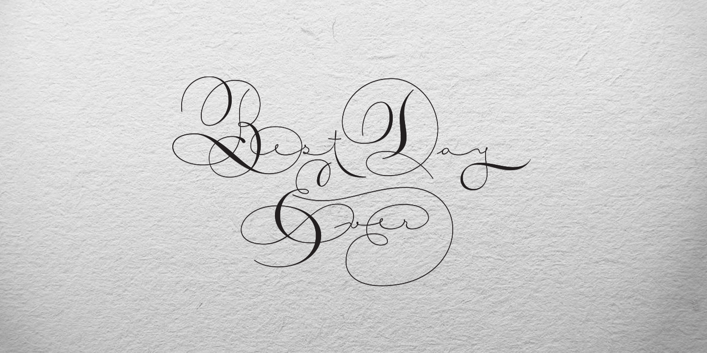 Courtesy Script Pro Font Poster #1