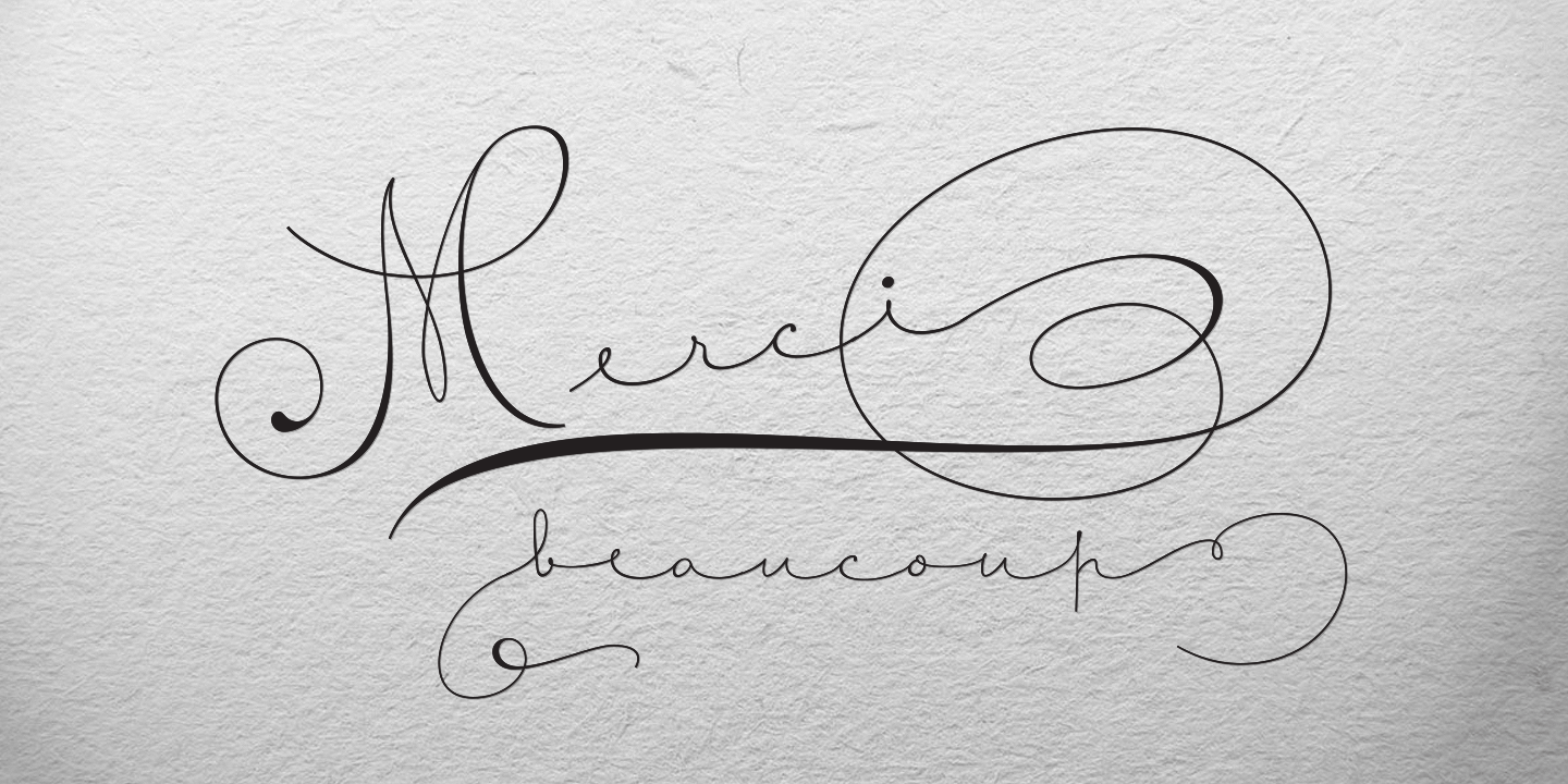 Courtesy Script Pro Font Poster #1