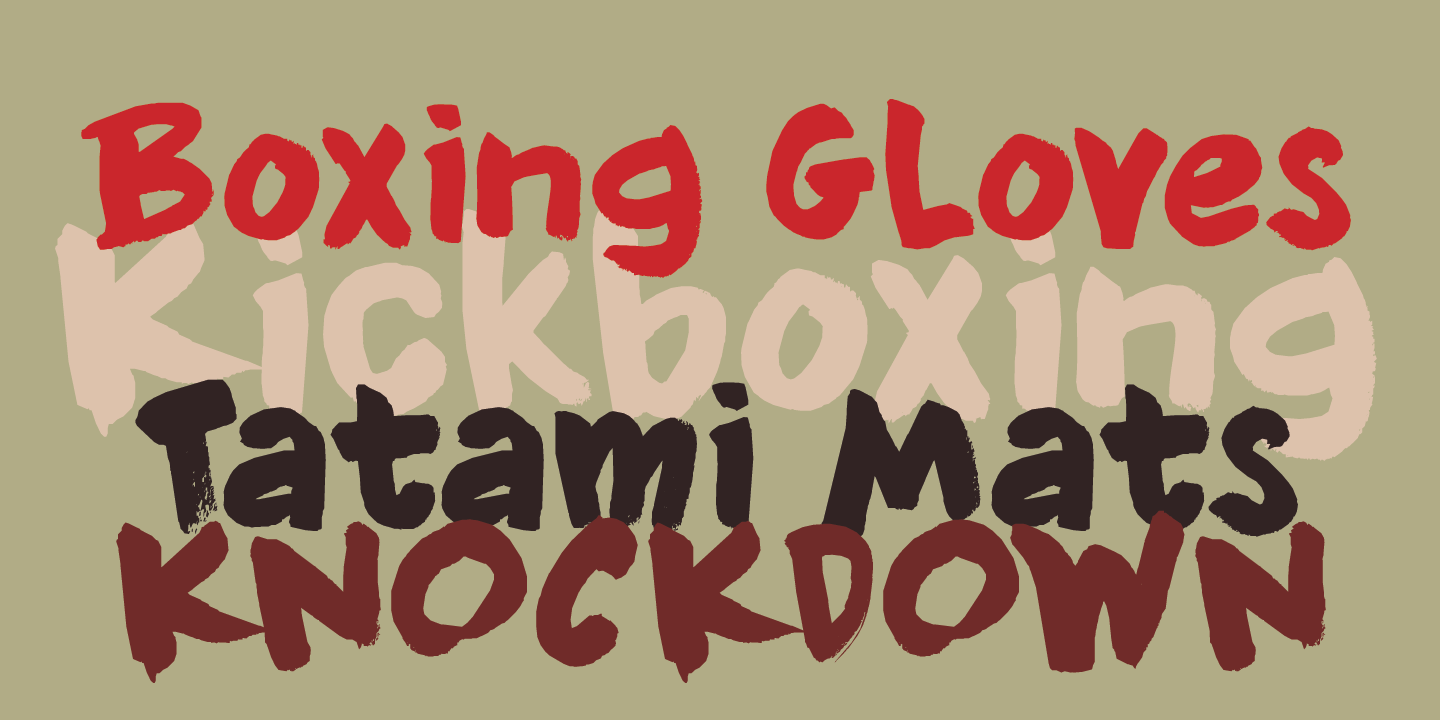 Knockdown Font Poster #1