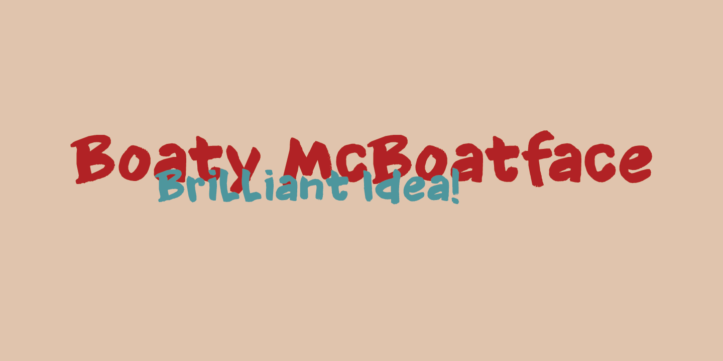 Knockdown Font Poster #1