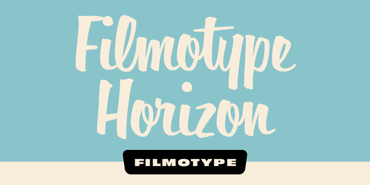 Filmotype Horizon Font Poster #1
