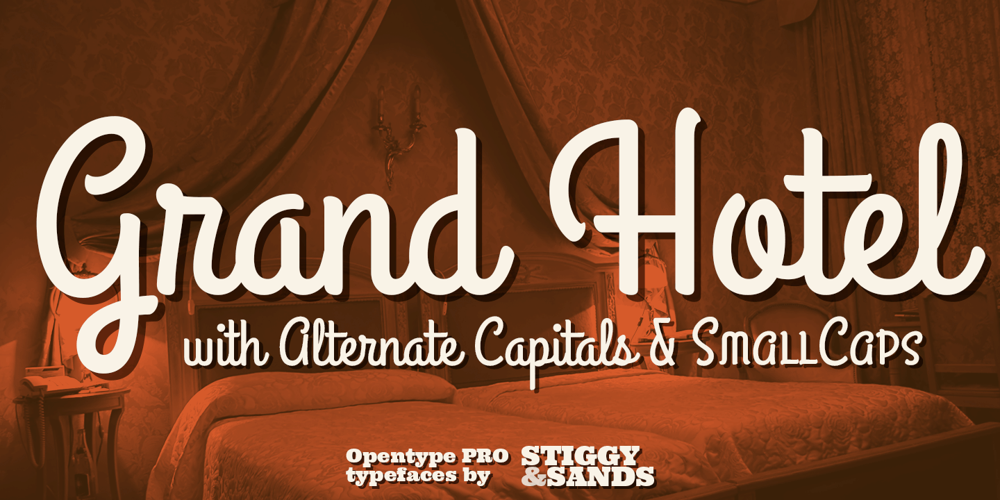 Grand Hotel Pro Font Poster #1