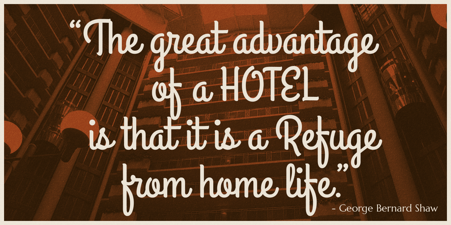 Grand Hotel Pro Font Poster #1