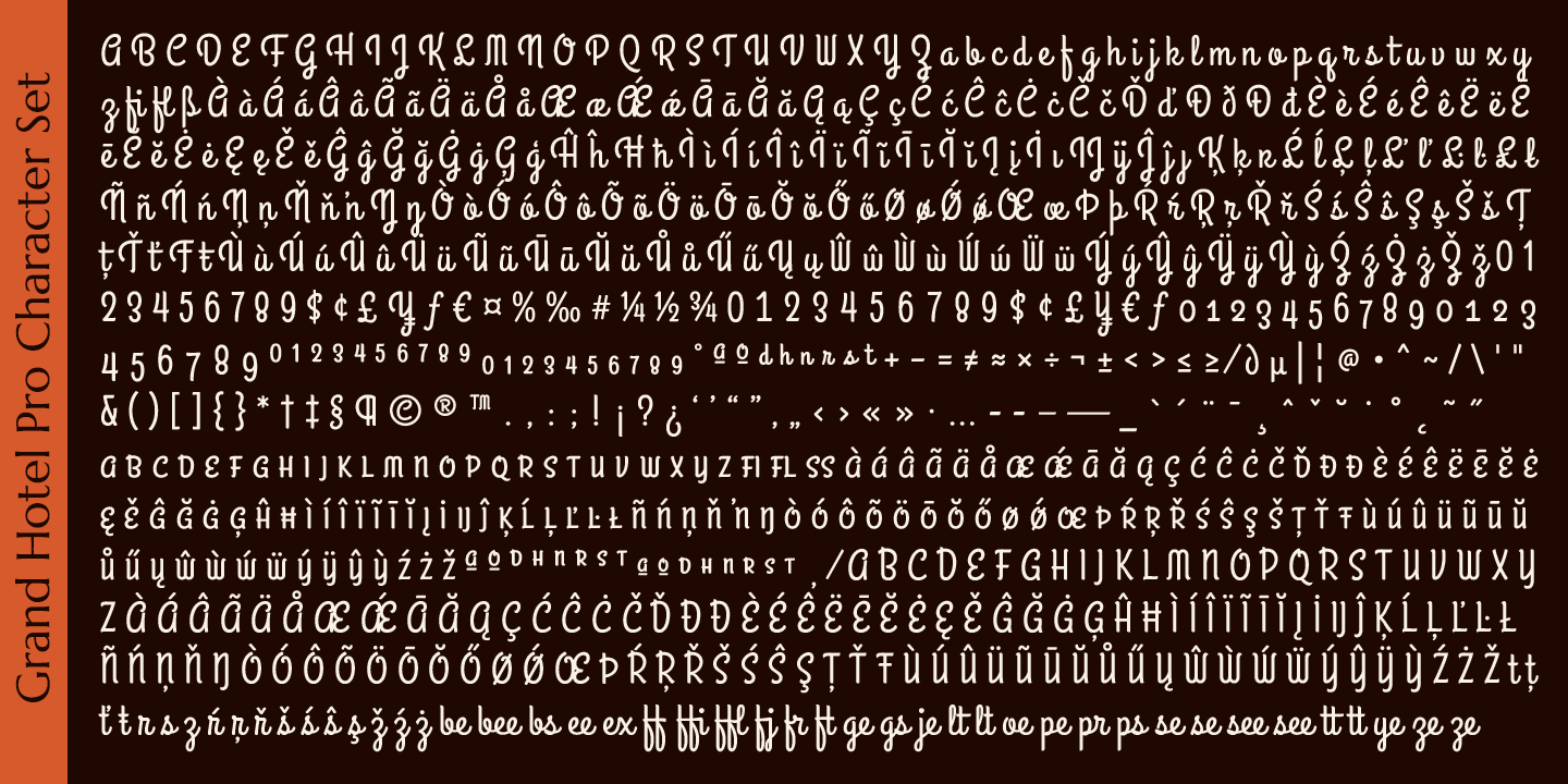 Grand Hotel Pro Font Poster #1