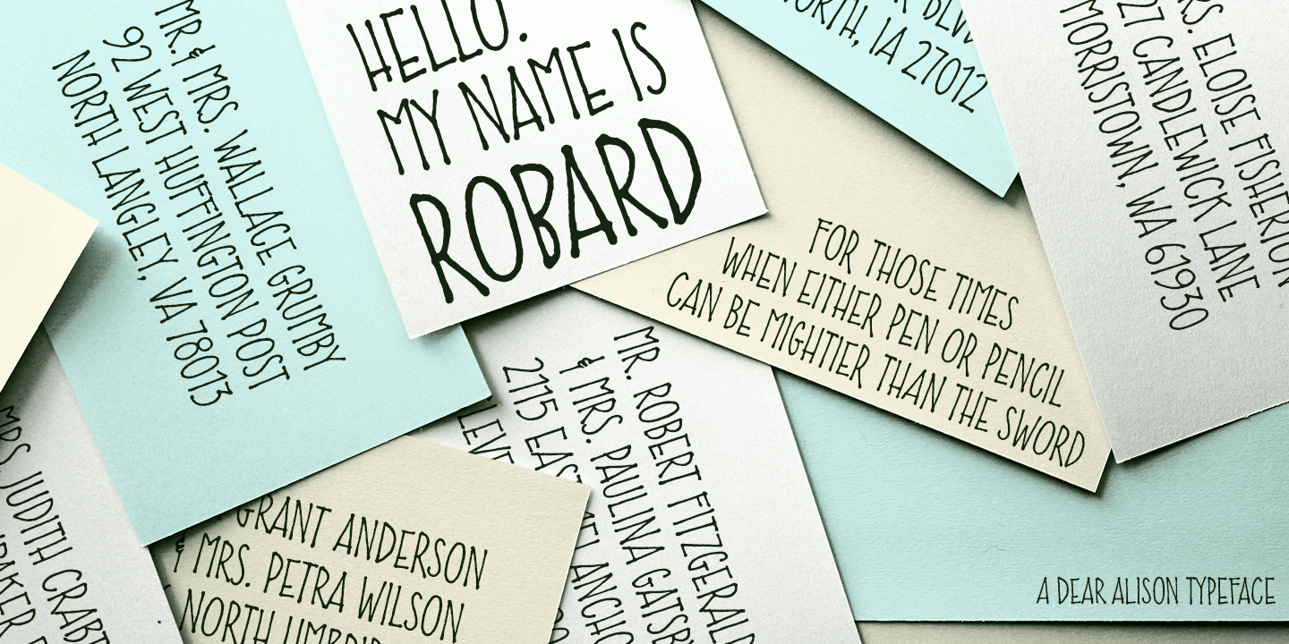 Robard Font Poster #1