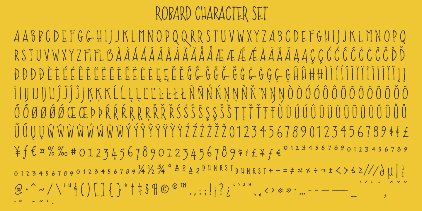 Robard Font Poster #1
